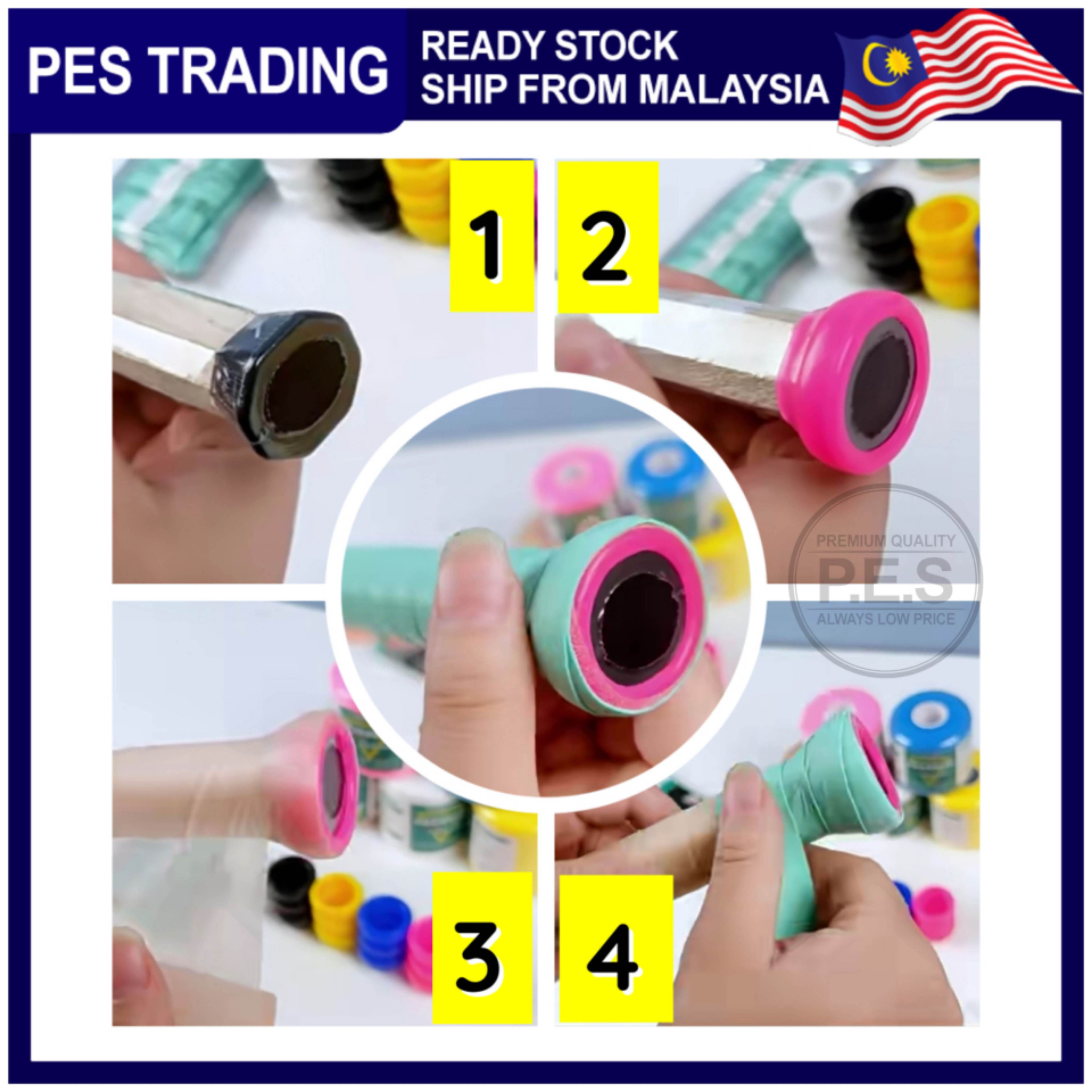 BADMINTON RACKET STOPPER / RACKET HANDLE RUBBER SLEEVE - PREVENT RACKET ...
