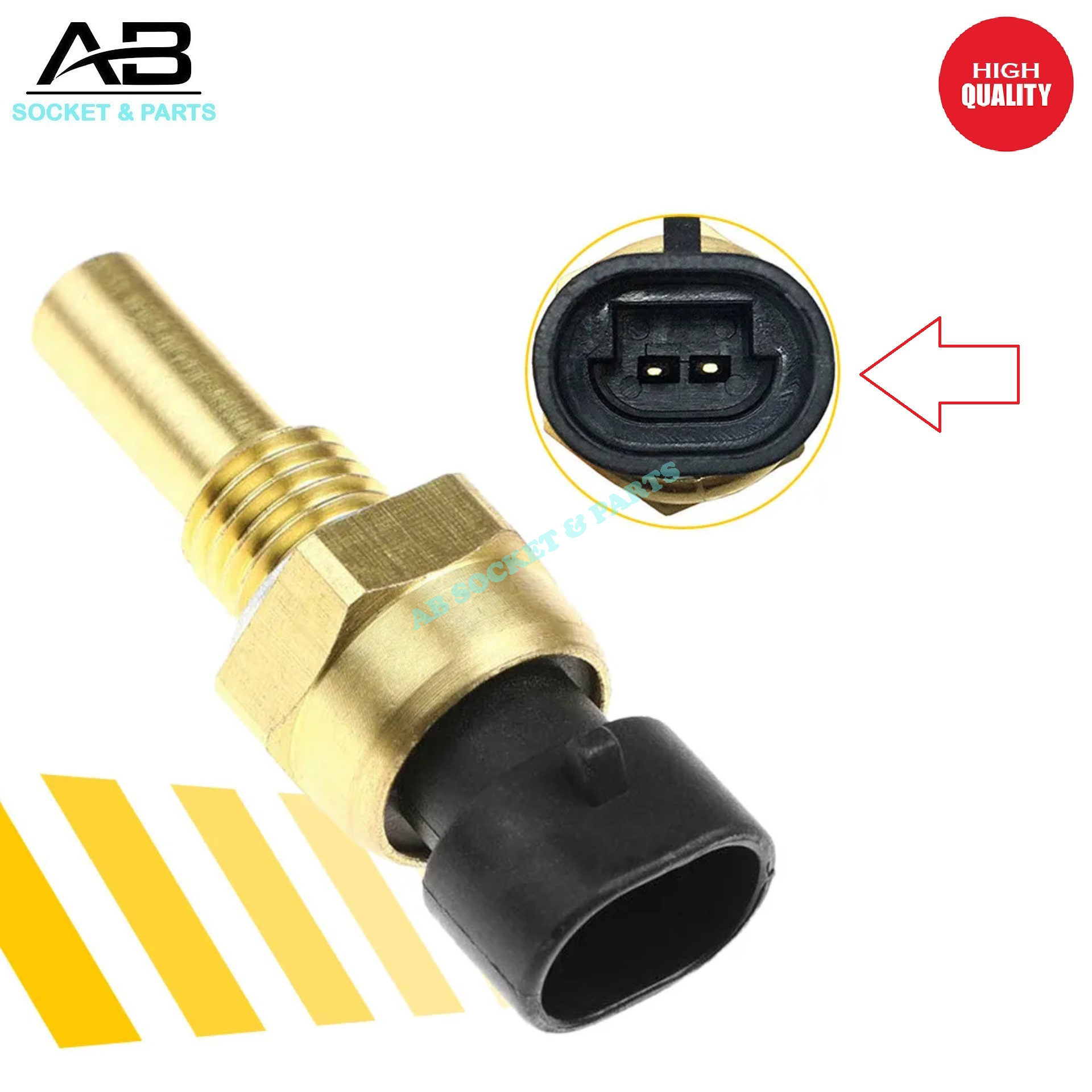 2 Pin Chevrolet Engine Coolant Temperature Sensor Socket Connector ...