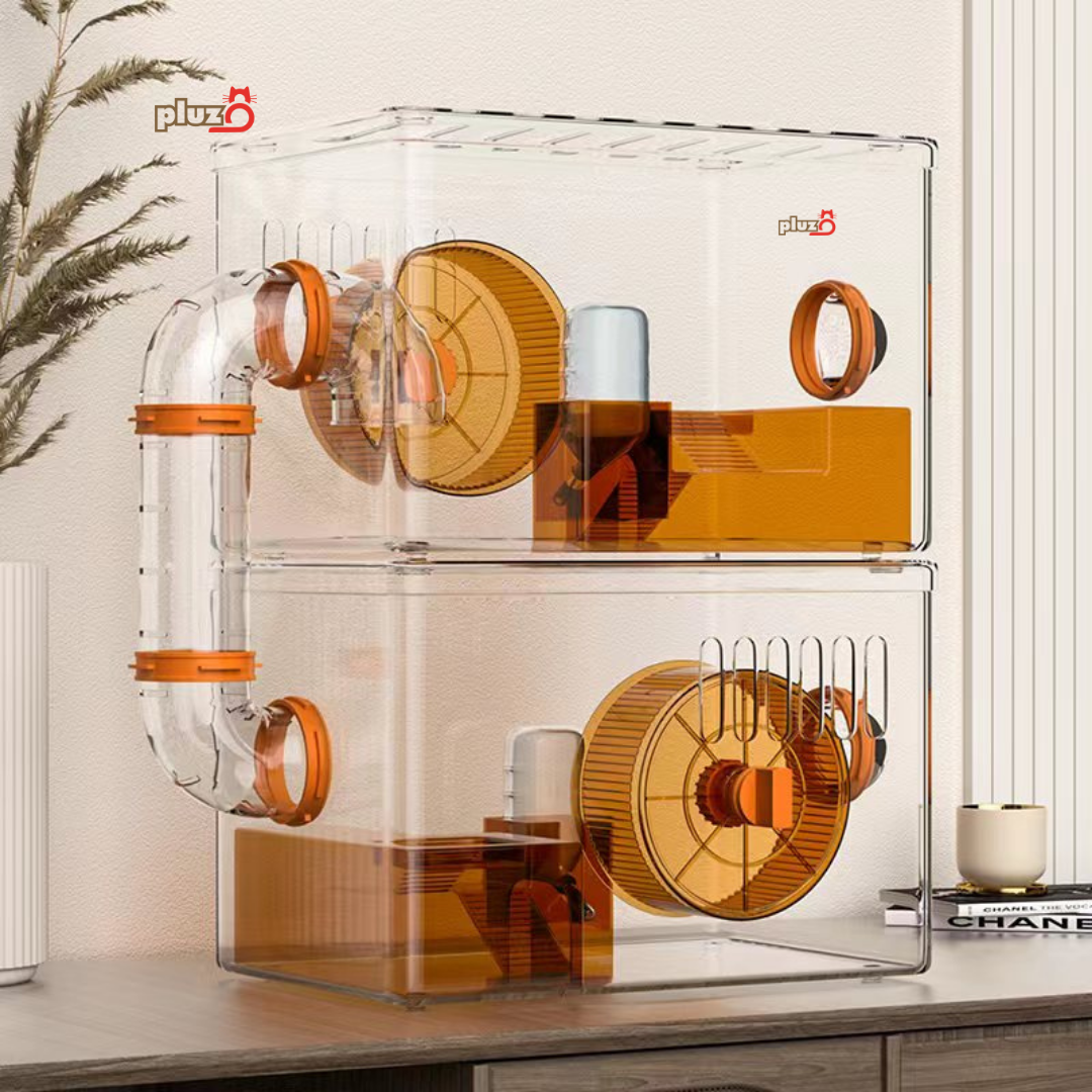 Curated visual reference: Picture Idea: Villa Transparent Premium Hamster Cage Habitats Acrylic Toys Modern
