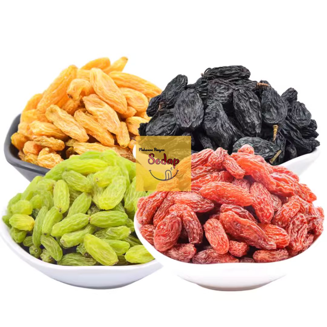250g Colourful Sweet Raisins/Campuran Manis Kismis -Halal (Dried Green ...