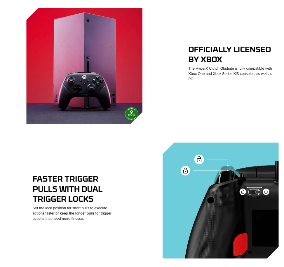 HyperX Clutch RGB / Gladiate Wired Gaming Controller Xbox / PC | Shopee ...