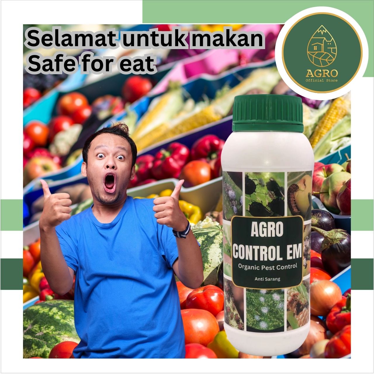 AGRO Pesticide EM Plant Insect Repellent / Racun/ Racun Pokok /Racun ...