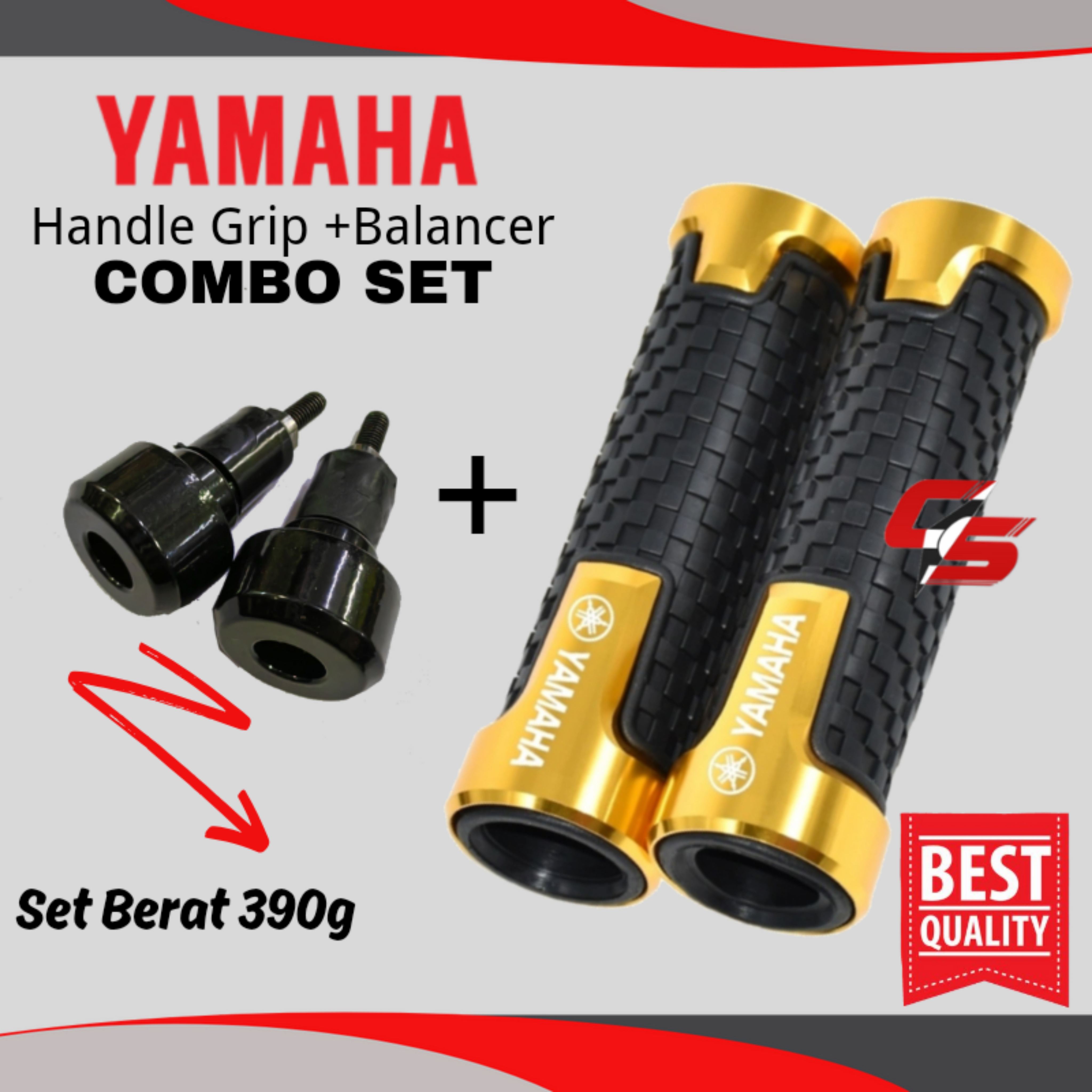 Yamaha Handle Grip Universal + Handle Balancer Heavy Duty Y16 Y15 LC135 ...