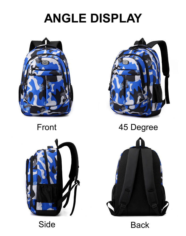 TEEMI 47cm Unisex Outdoor Backpack Primary Secondary School Bag Beg ...