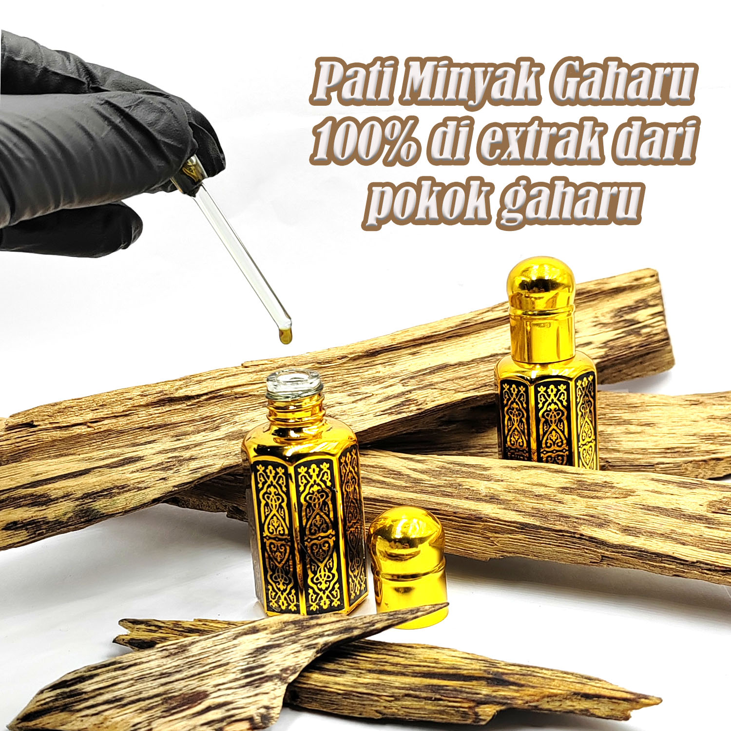Huile Pure Oud (Agarwood) 100 ML - Origine Sumbawa Indonésie - 100% Naturelle Aquilaria