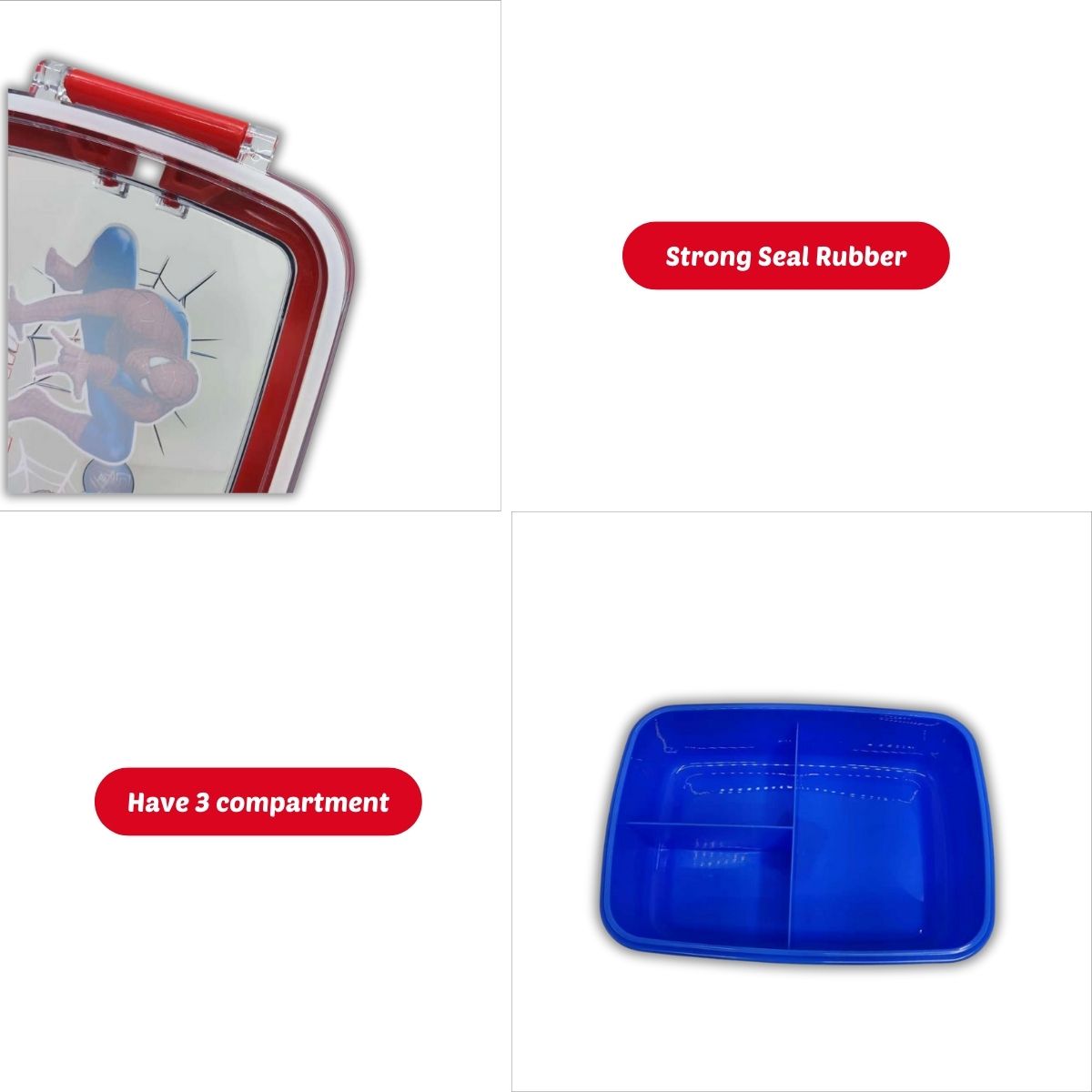 Cartoon Lunch Box Kids Food Containers with tableware (BGJAYA) | Shopee