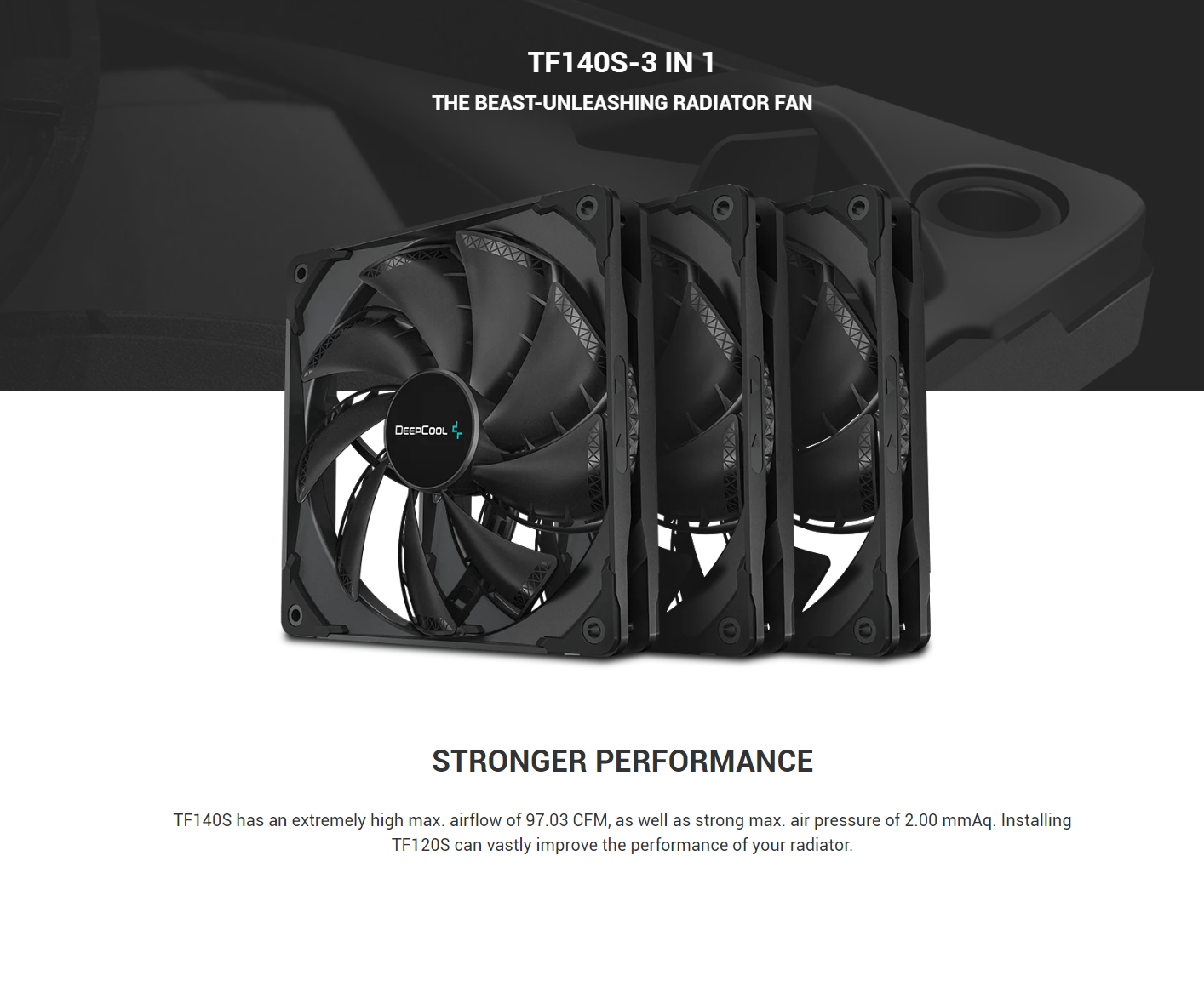 DeepCool TF140S 3 In 1 Chassis Fan # DP-GS-H14B-TF140S-3P | Shopee Malaysia