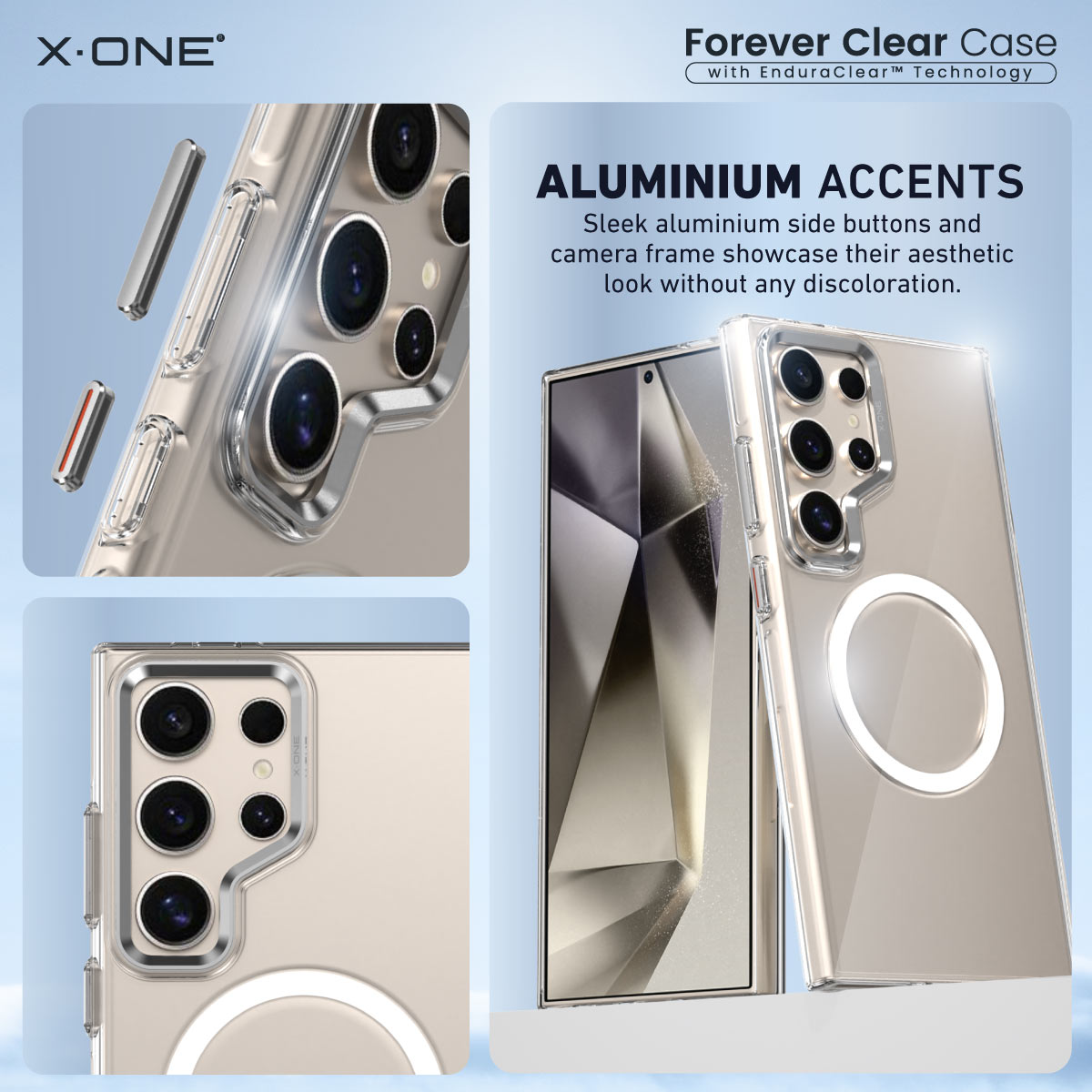 Original X-One Xone forever clear magnetic charge casing for Samsung ...