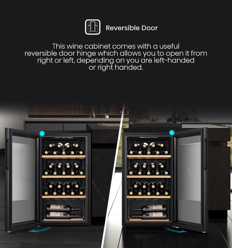 Hisense RW32N4ATB Wine Cooler 30 Bottles LED Lighting Wine Cellar