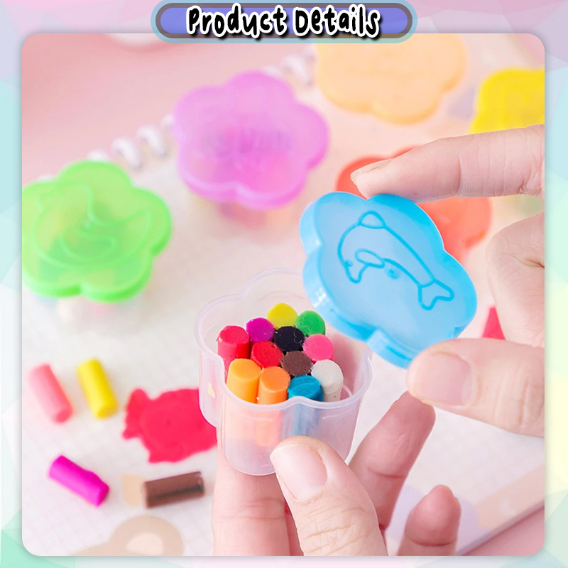 [Little B House] 12 Colour Mini Clay Set Handmade Plasticine For Kids ...