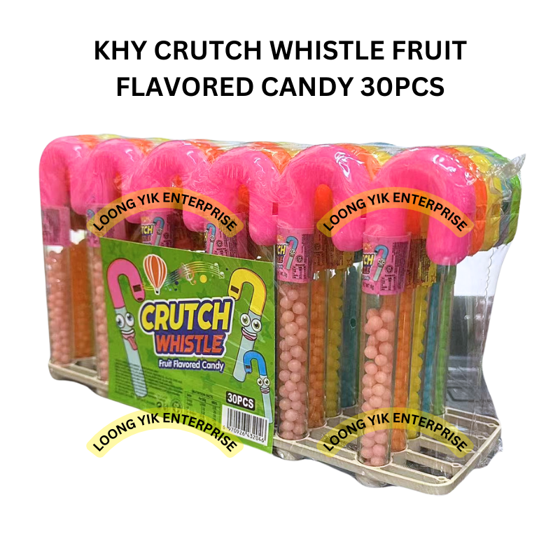 KHY CRUTCH WHISTLE FRUIT FLAVORED CANDY 30PCS HALAL | Shopee Malaysia