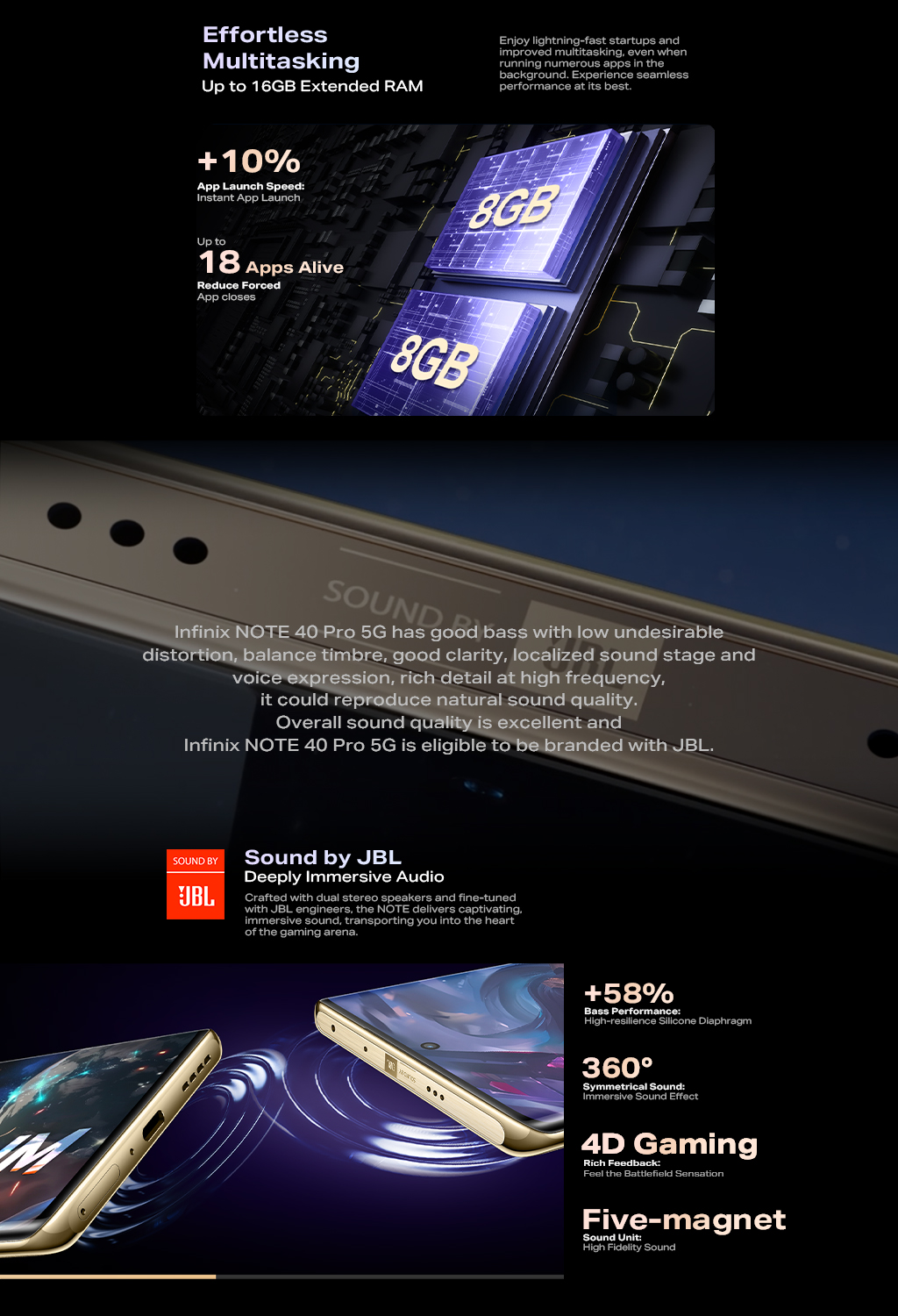 Infinix Note 40 Pro 5G 256GB, 8GB RAM Phone 11
