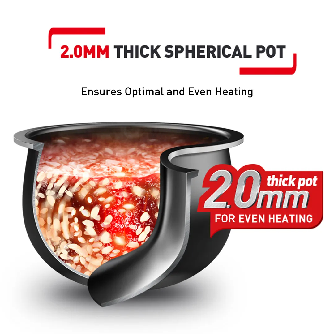 Tefal 1.8L RK736B Easy Plus AI Smart Rice Cooker | RK736B65 Slow Cooker