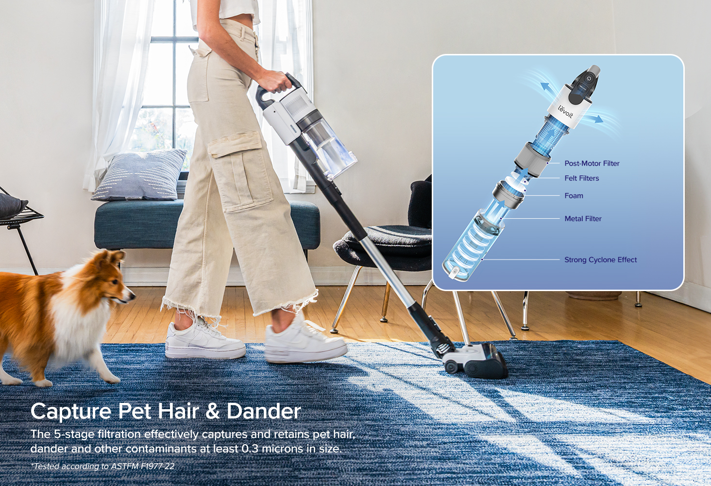 [New Arrival] Levoit LVAC200 Cordless Vacuum Cleaner with Anti Hair