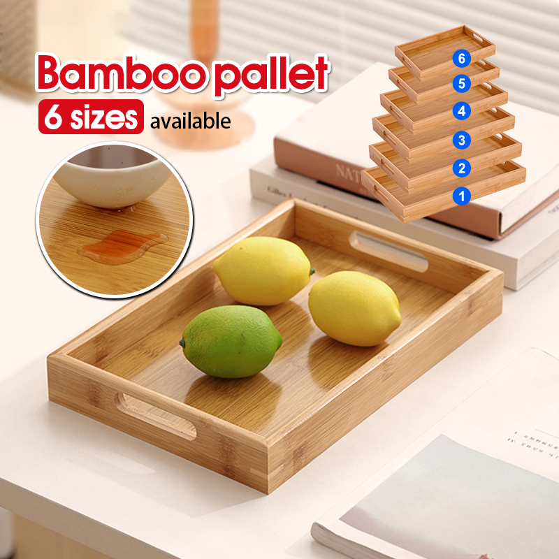 🔥RAYA Miniis Dulang Kayu Wood Bamboo Trays Kitchen Rack Wooden Tray ...