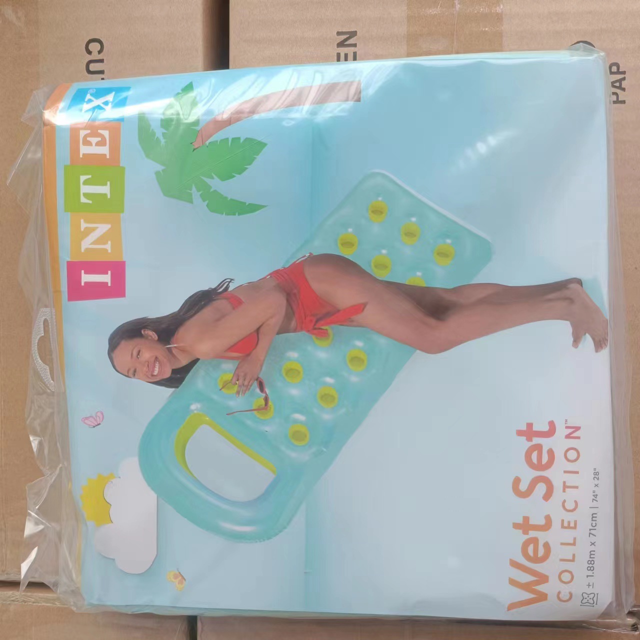 Stock Selangor Intex 59895 18-Pocket Suntanner Float Bed Swimming Pool ...