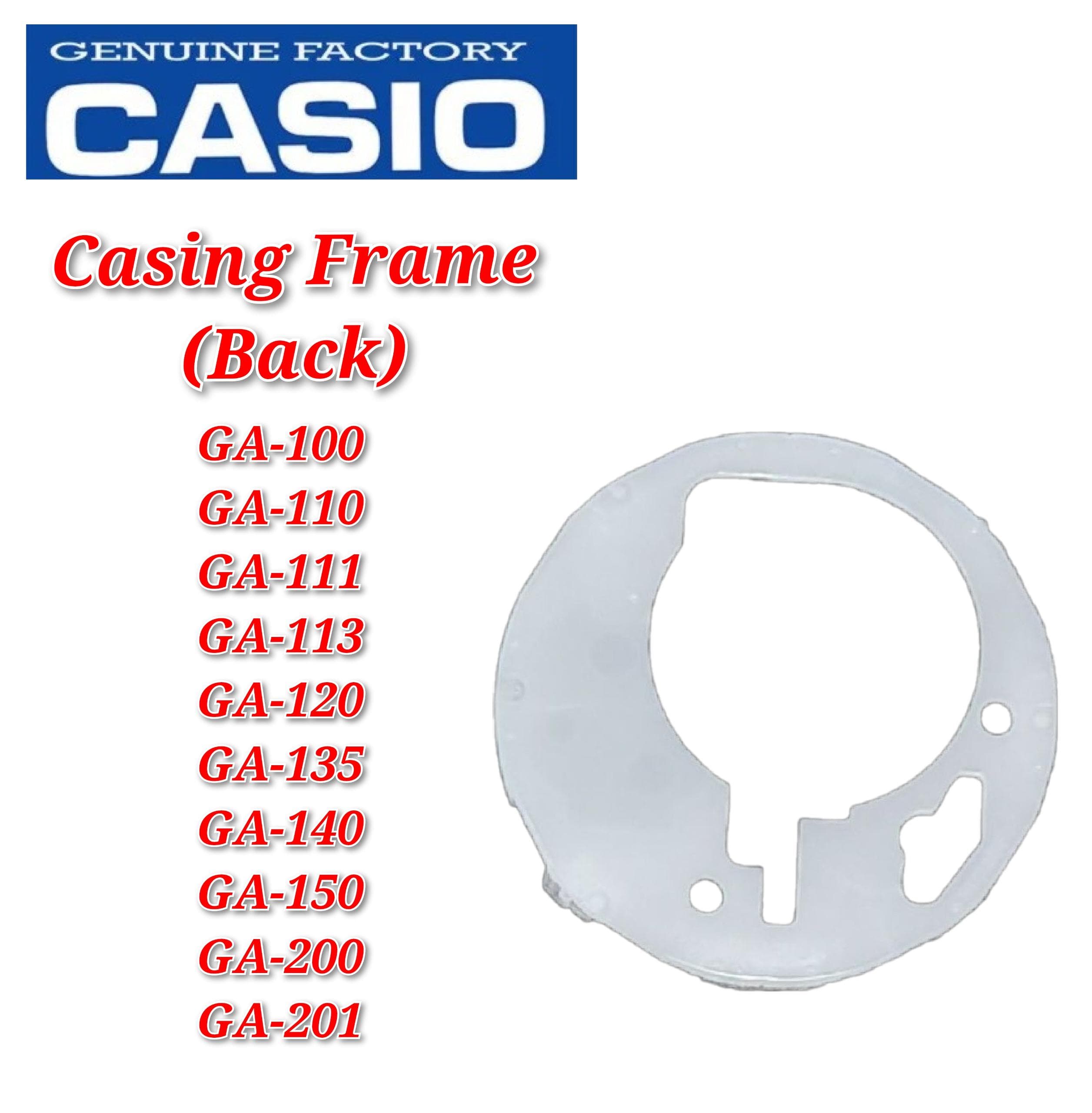 Casio G-shock GA-100 / GA110 / GA-140 Replacement Parts - CASING FRAME ...