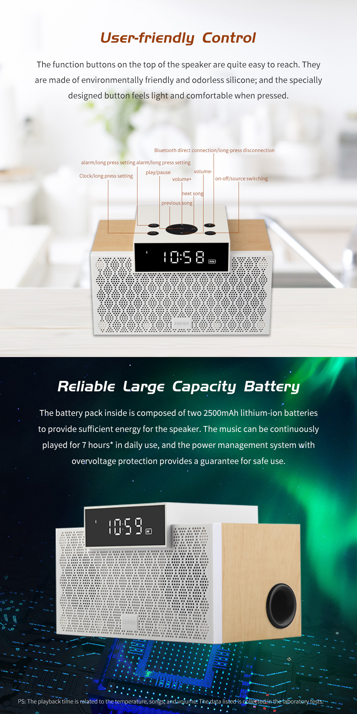 Edifier MP260 Integrated 2.1 Channel Bluetooth Portable Speaker with ...