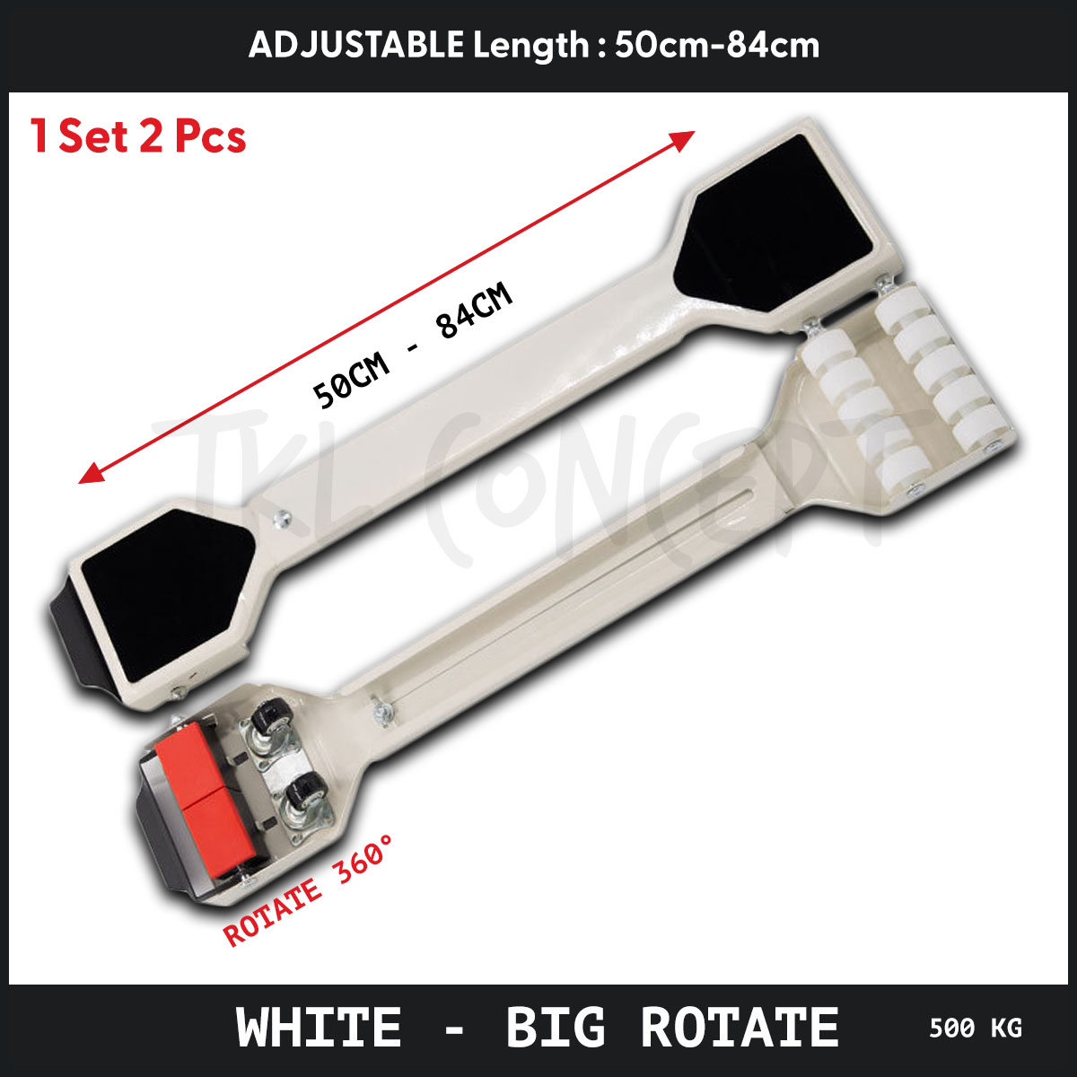 500KG Heavy Duty Washing Machine Stand Wheel Roda Fridge Mesin Basuh ...