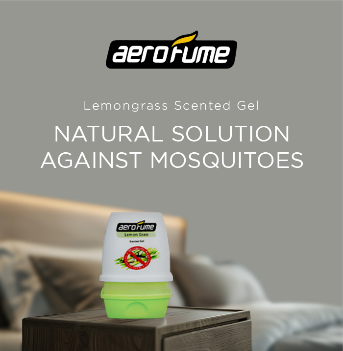 Aerofume Scented Gel Natural Mosquito Repellent Air Freshener Perfume Lemon Grass Pewangi 2161