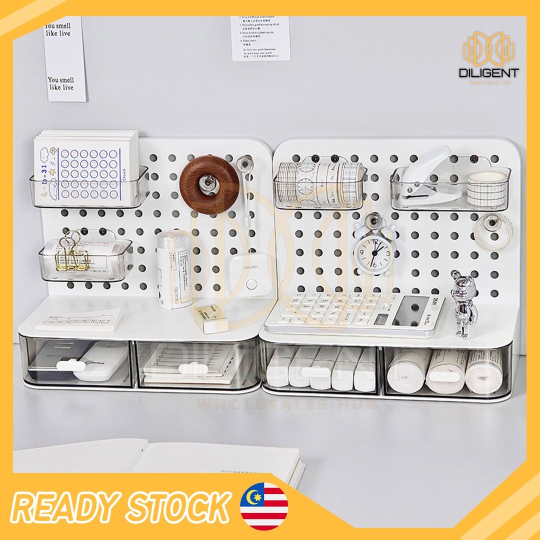 【D341】Papan Dinding Gantung Sendiri With Storage Box Multipurpose ...