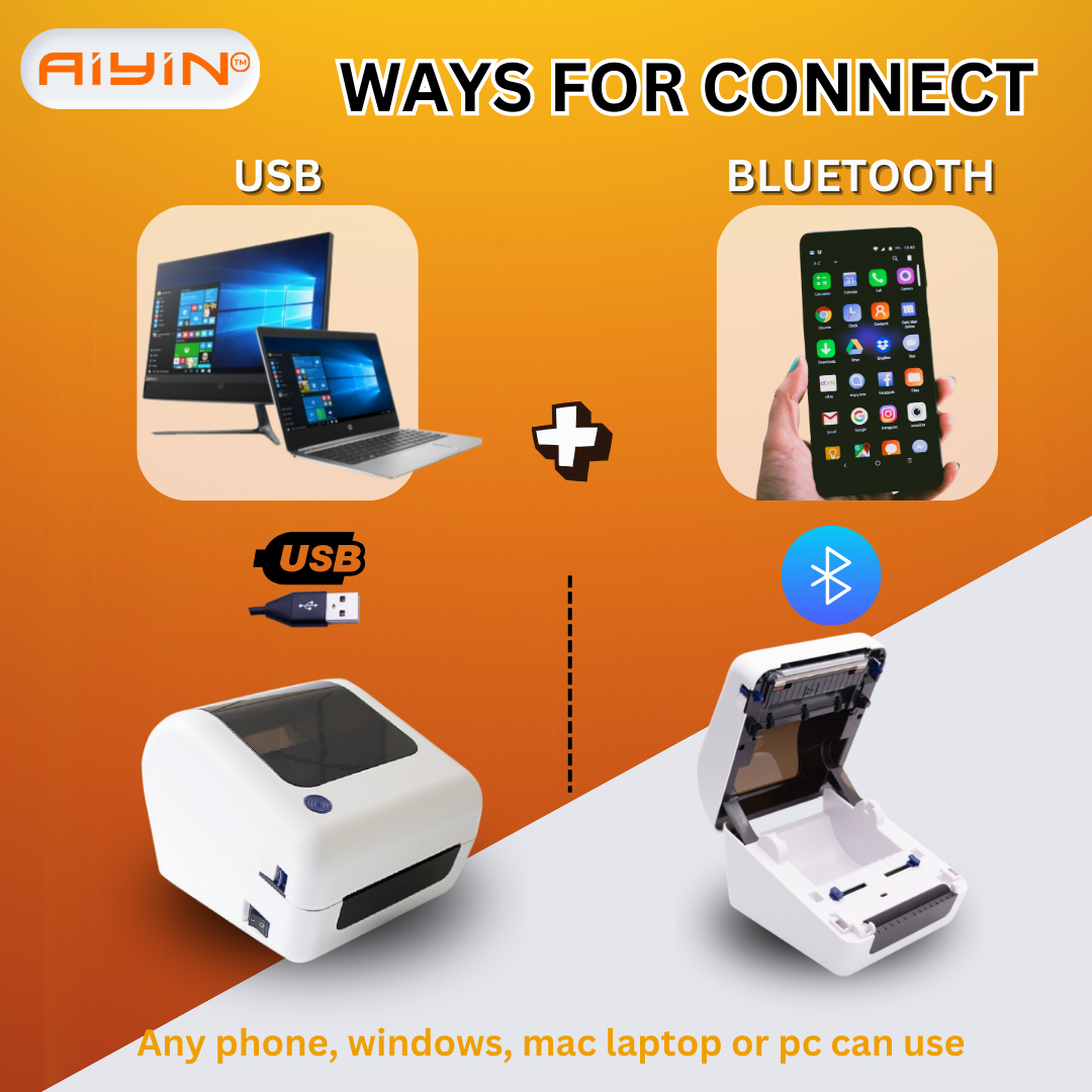 COD Thermal Printer A6 size Bluetooth iOS Android shipping label ...