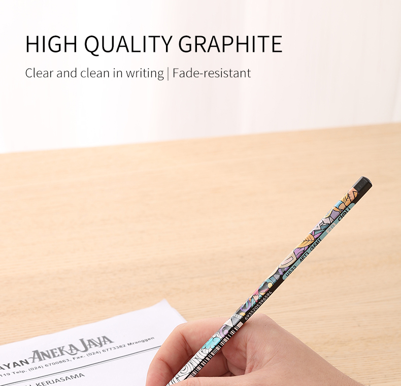 Deli Graphite Pencils For School Cute 2B Drawing Set Wooden Lead For ...