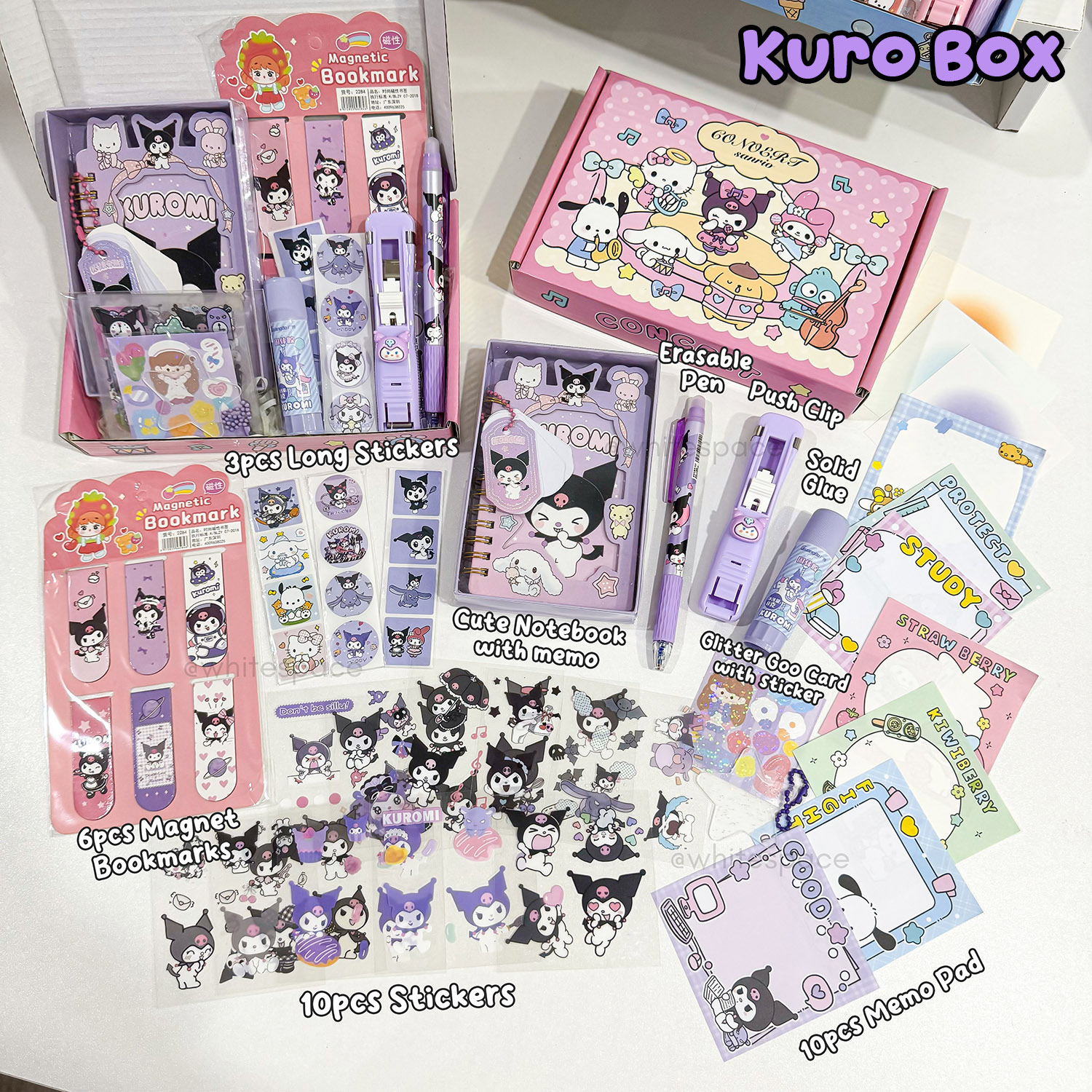 Whitespace Cute Kids Stationery Surprise Gift Box Mini Notebook Set ...