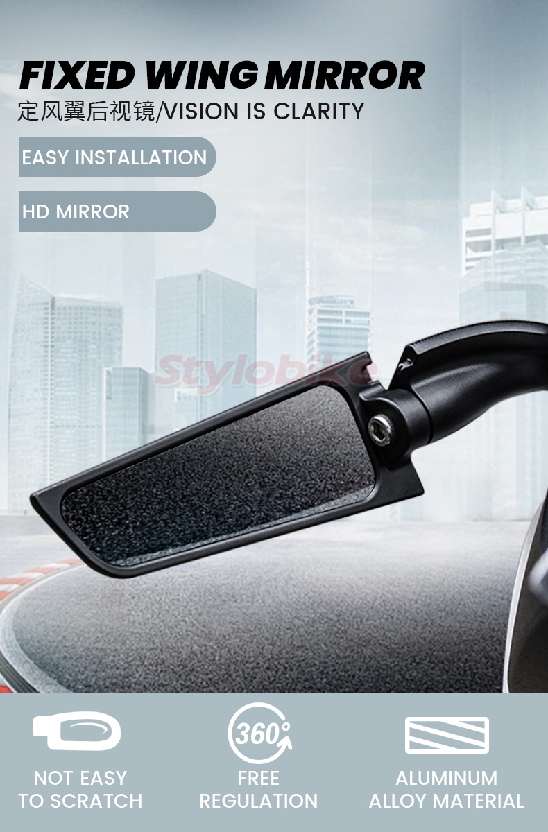 SIDE MIRROR WINGLET FAIRING KAWASAKI NINJA 250 300 400 650 YAMAHA R15 ...