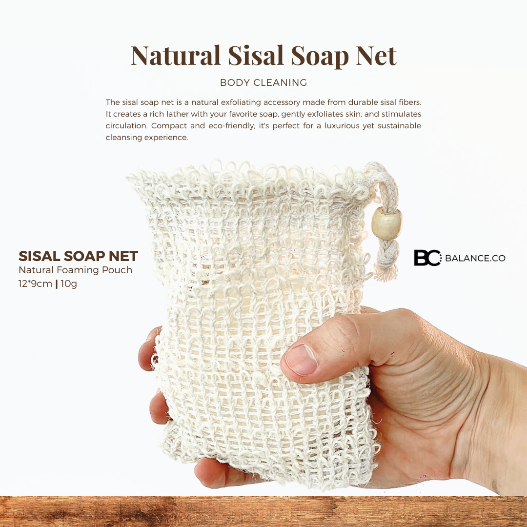 Natural Eco-Friendly Sisal Soap Saver Bag Net Mesh Exfoliator Foaming ...