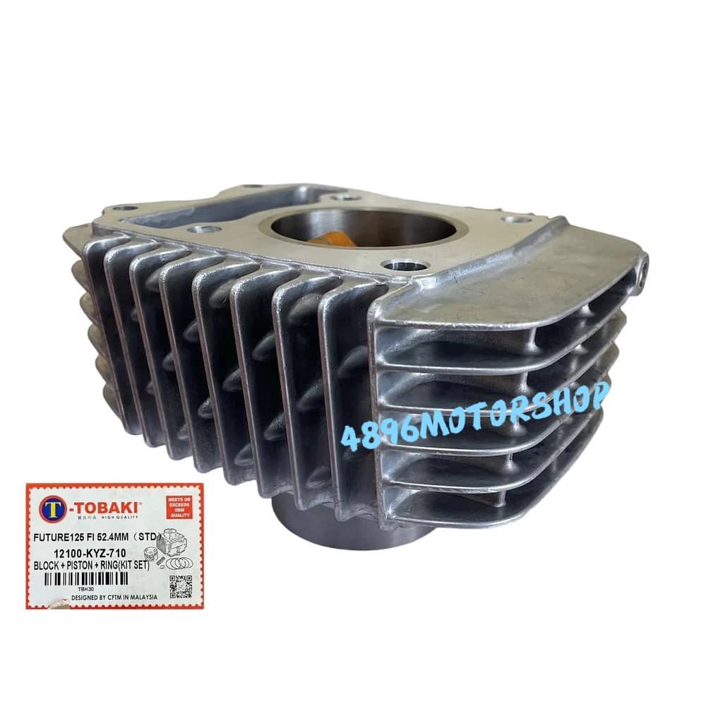 TOBAKI TCB BLOCK COMPLETE SET STD HONDA FUTURE125 FI / WAVE125 FI ...