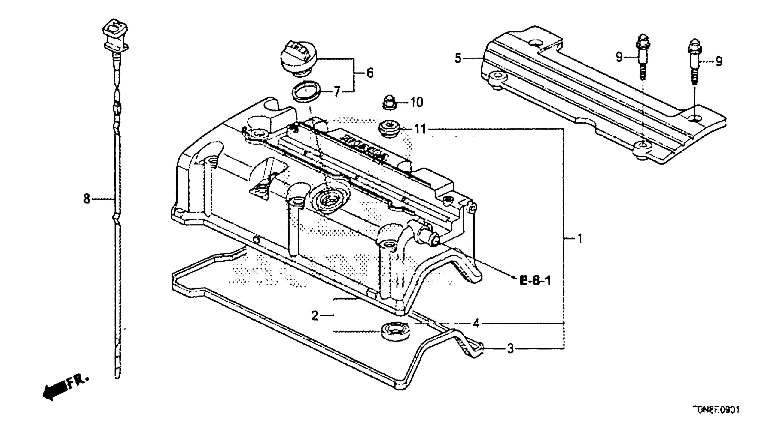 Honda Genuine Valve Cover Gasket Set for K24Z Engine | Complete Kit ...