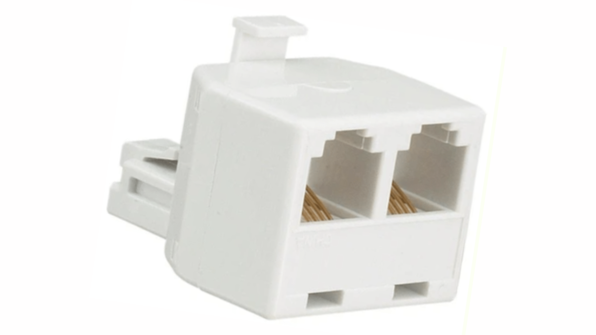 Telephone Line 1 to 2 Distributor Splitter Socket 1 Male to 2 Female ...