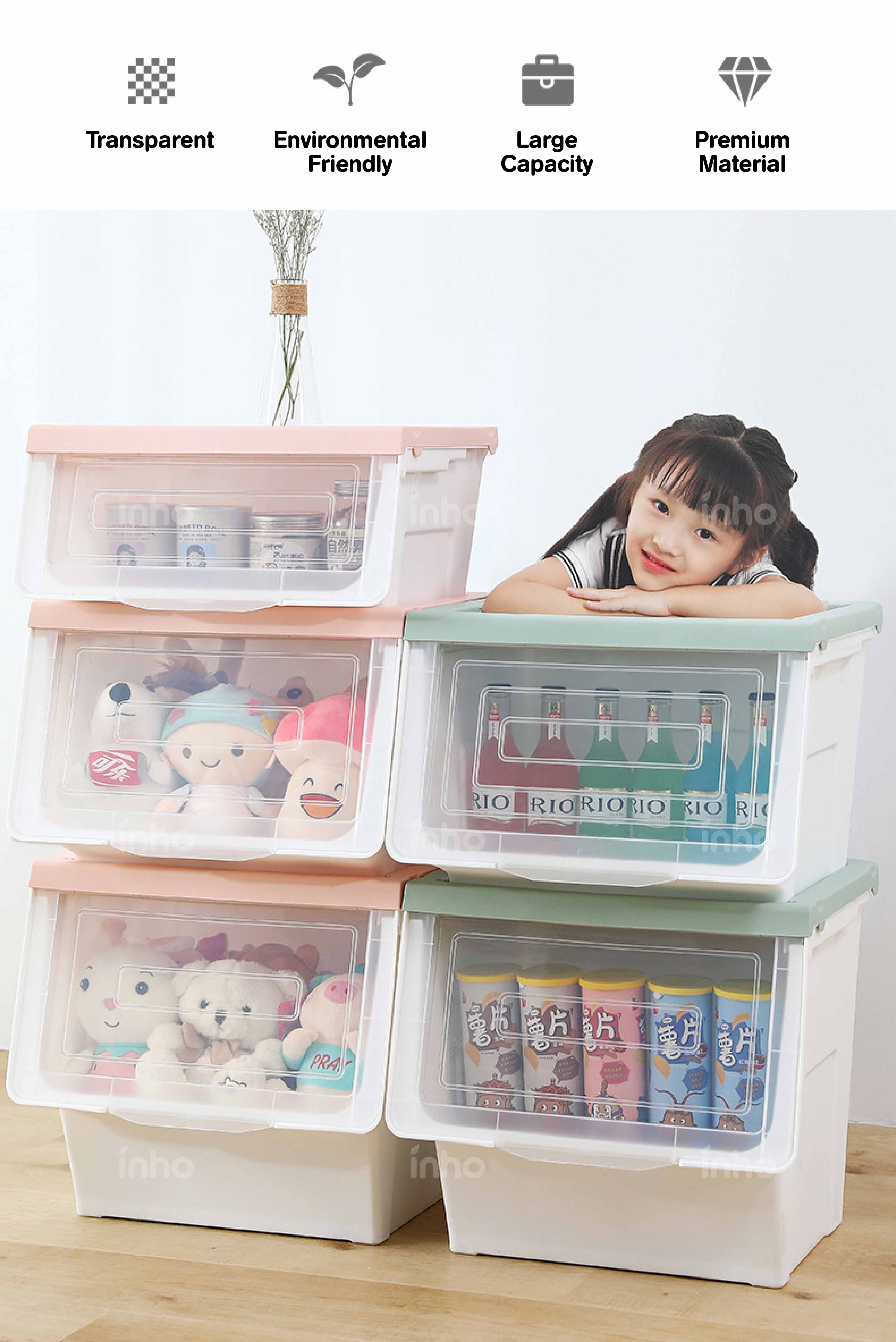 Visual Reference: Inho 28 42 54L Large Capacity Storage Box With Transparent