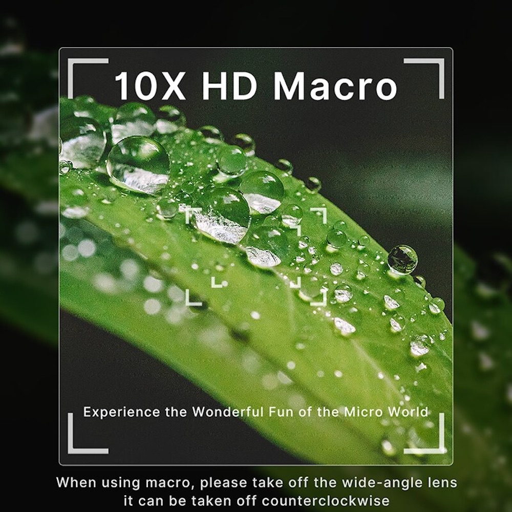 Wide Angle Lens for Sony ZV1, ULANZI WL-1 18mm Wide Angle with 10X Macro, 2 -in-1 Auxiliary Lens for Sony ZV1 Camera