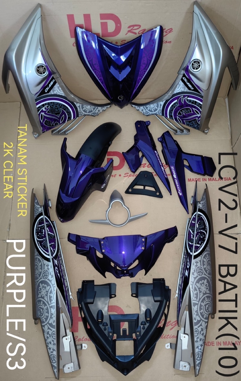Coverset Cover set tanam (HLD Racing) yamaha lc135 v2 v3 v4 v5 v6 v7 ...