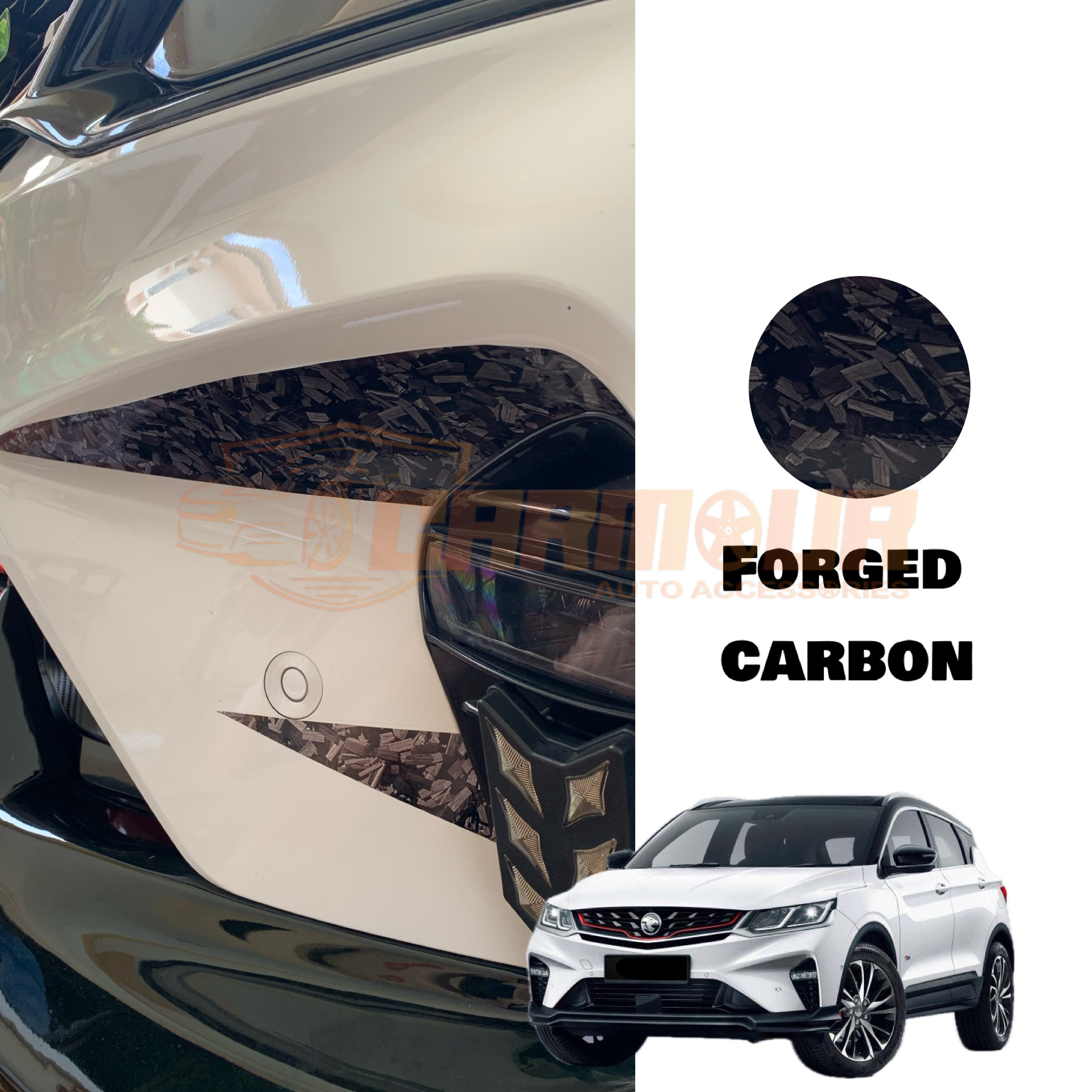 🔥NEW ARRIVAL🔥Proton X50 Fog Lamp / Daylight Deco Sticker | Shopee Malaysia
