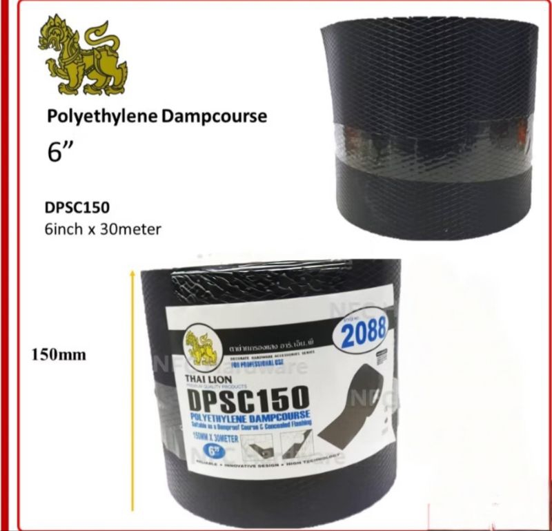 6lnch Polyethylene Damp course DPSC DAMP PROOF COURSE Bricklaying