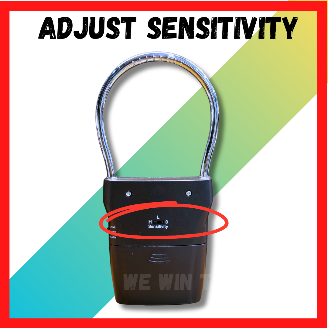 120dB Door Vibration Alarm High Sensitivity Security Alert Device alarm ...