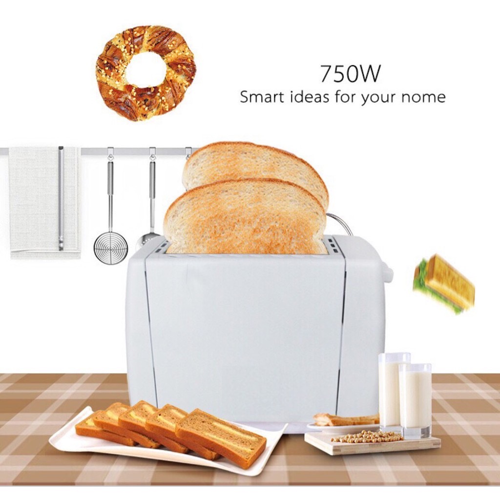 Bread Toaster Stainless Steel Breakfast 2 Slice Bread Toaster Oven ...