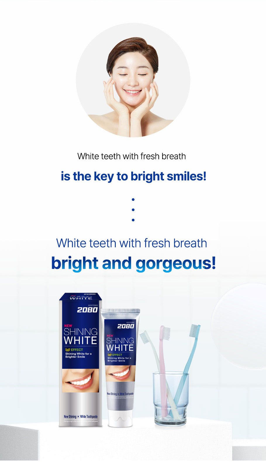 2080 Dental Clinic 3D Shining White Toothpaste (100g) | Shopee Malaysia