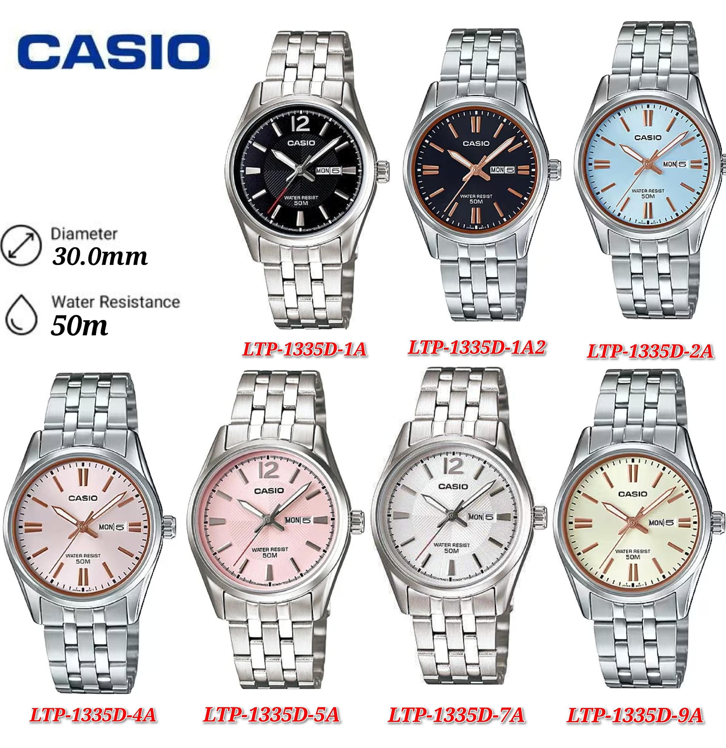 Casio Analogue LTP-1335D Day & Date Display Women Watch | Shopee Malaysia