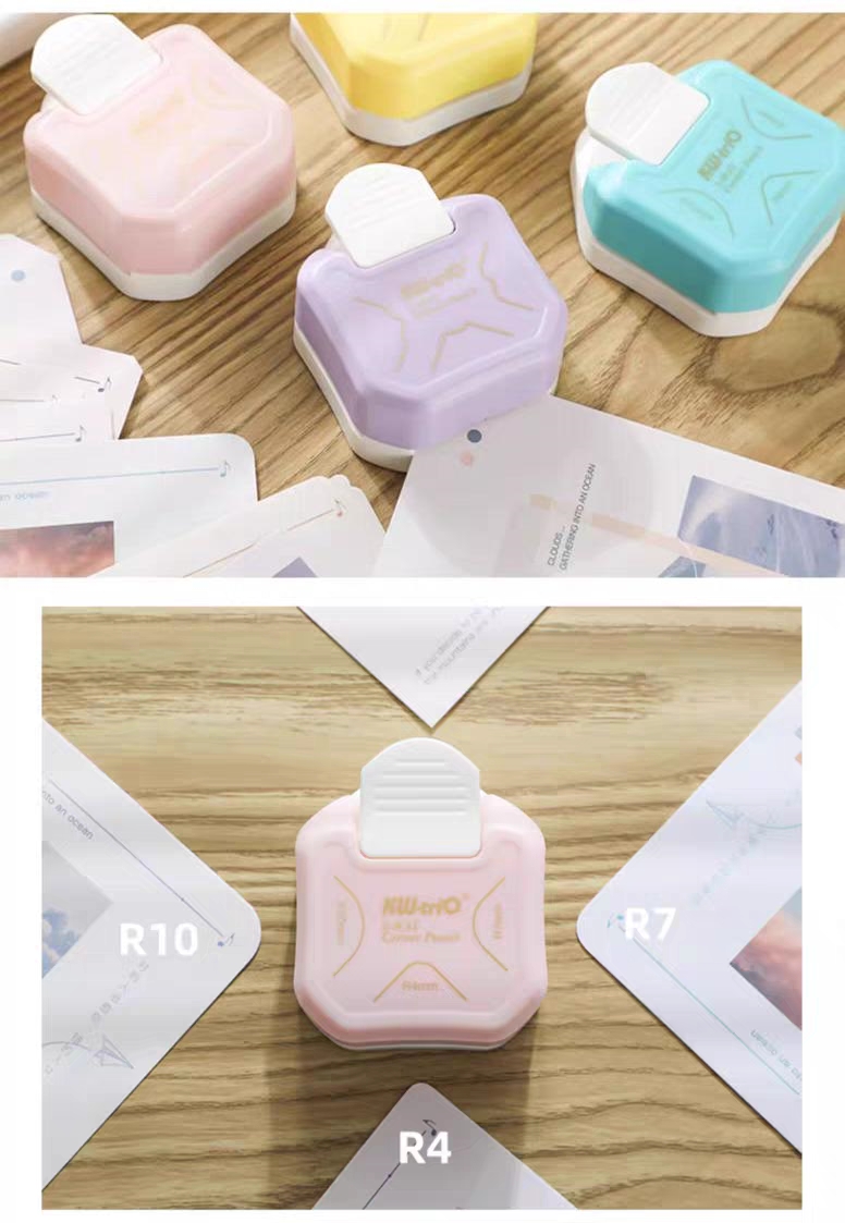 3-In-1 R4 R7 R10 Corner Rounder Round Flat Pattern Shape Paper Edge ...