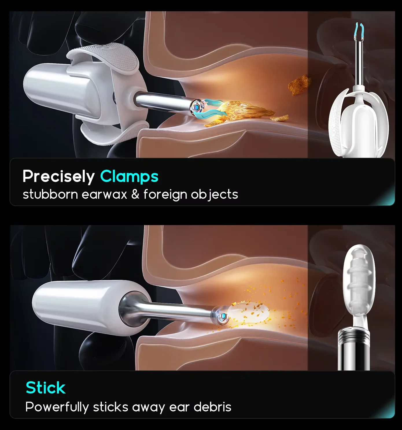 Bebird EarSight Plus Complete - HOME 30S Family Set Visual Ear Wax ...