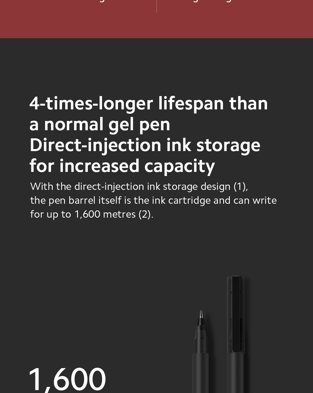 Xiaomi Mi High-Capacity Ink Pen-Black | Shopee Malaysia