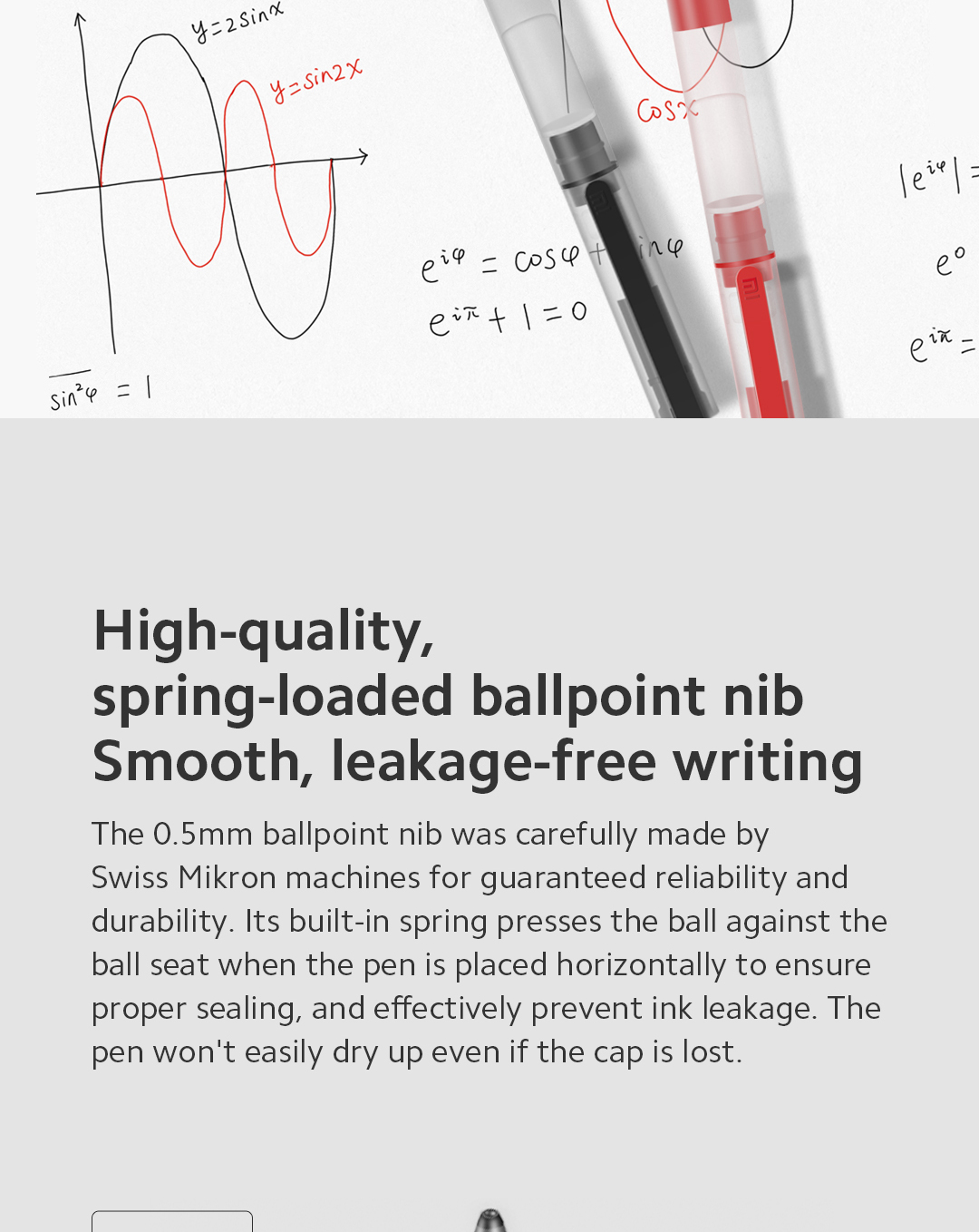 Xiaomi Mi High-Capacity Ink Pen-Black | Shopee Malaysia