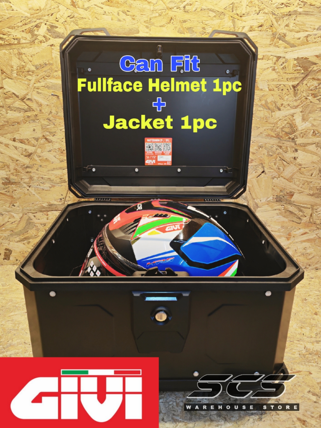 Aluminium Box GIVI MTN39B Monorack 39L Top Case MTN39A Universal