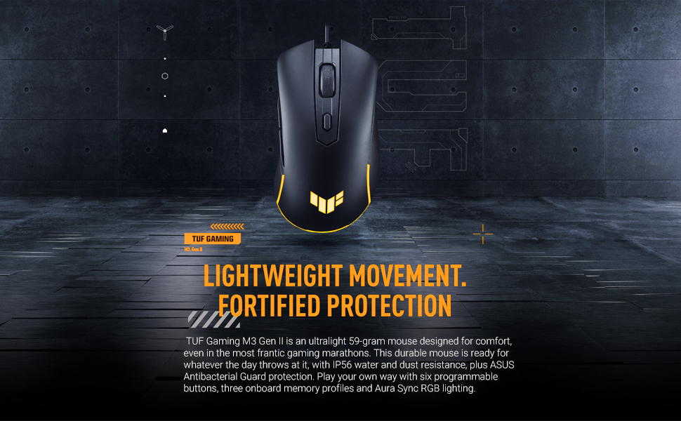 Asus P309 TUF Gaming M3 Gen II | 7000dpi Ultralight 59g Wired Gaming ...