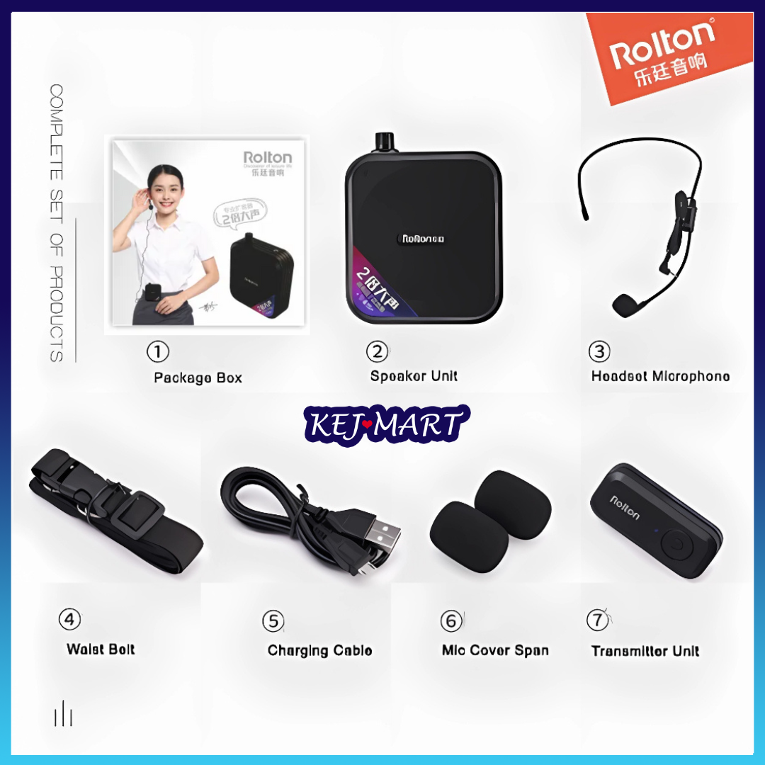 Rolton K600 Bluetooth Voice Amplifying Speaker Microphone EXTRA Loud ...