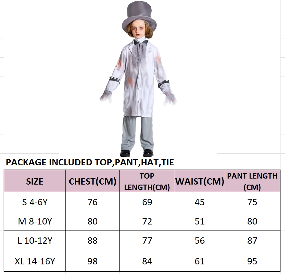 MYLITTLELASS Halloween Scary Fancy Dress Bloody Student Zombie Costumes ...